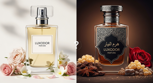 compare French and Arabic fragrances